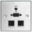 Wall plate with Audio VGA and 2 Network