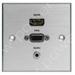 Wall plate with HDMI VGA and Audio