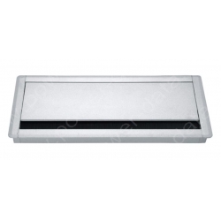 Rectangular Desk Grommet with brush