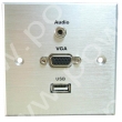Wall plate with Audio VGA and USB