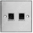 Wall plate with 2 Network