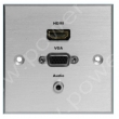 Wall plate with HDMI VGA and Audio