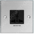 Wall plate with Universal power socket