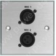 Wall plate with 2 Microphone