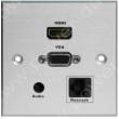 Wall plate with HDMI VGA Audio and Network