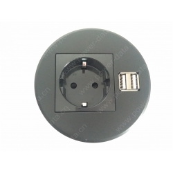 Desk Round Power Data Unit