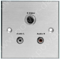 Wall plate with S-Video and 2 RCA Audio