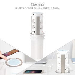 Φ100 retractable sockets multi-sides