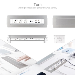 90° degree rotatable power box