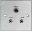 Wall plate with S-Video and 2 RCA Audio