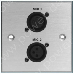 Wall plate with 2 Microphone